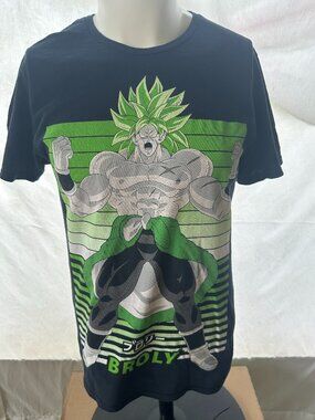 Dragon Ball Super Broly The Movie Men's Black T Shirt Medium Toei Animation